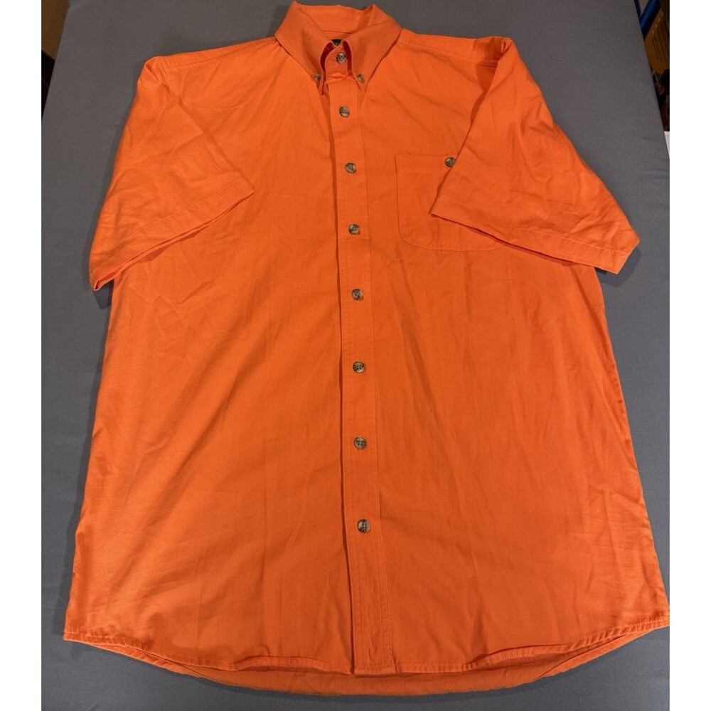 Kevins Plantation Collection Orange Shirt Size Medium 100% Cotton